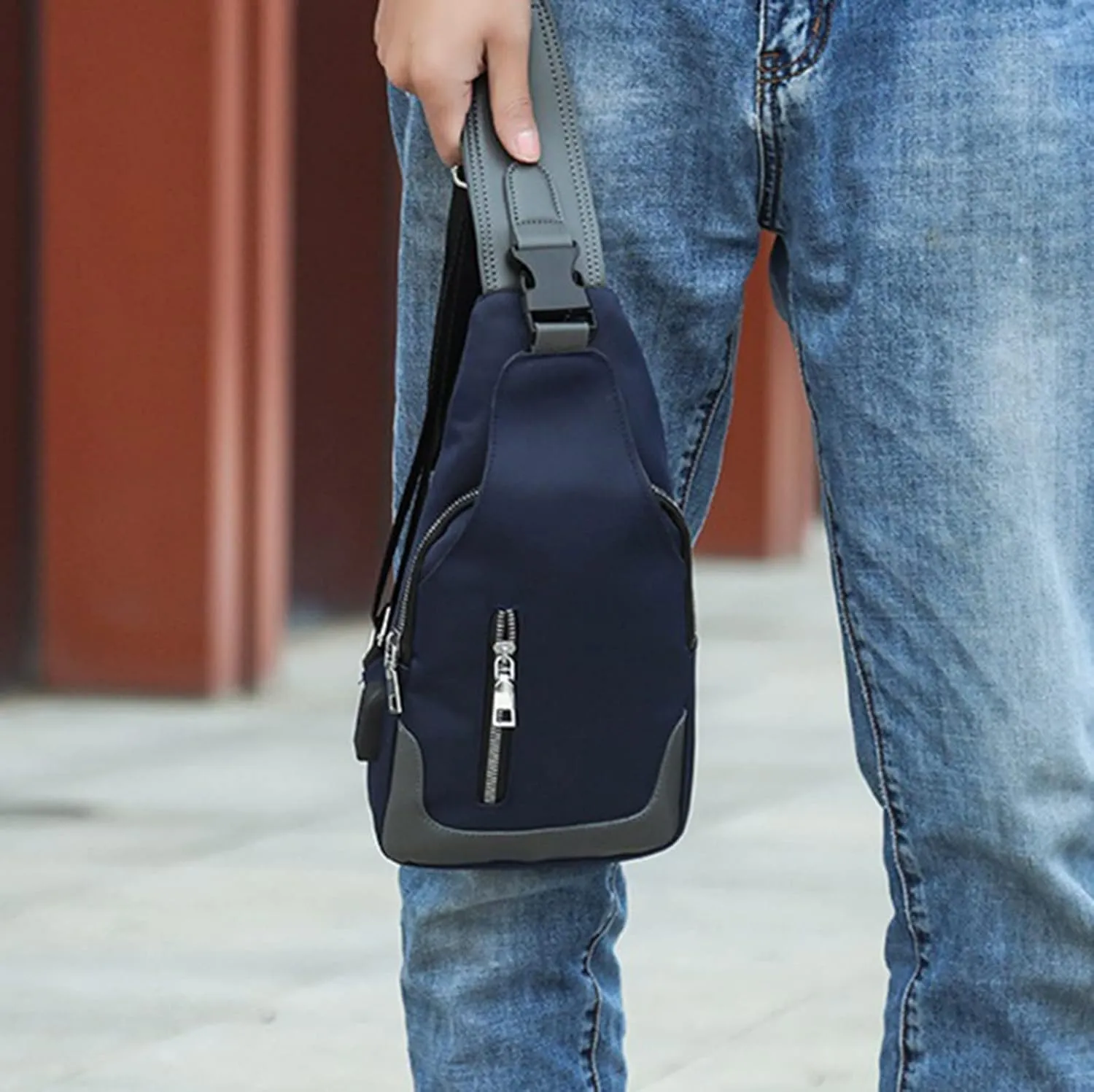 Waterproof Backpack for Men Women Women's Crossbody Travel Purses Built In Wallet Stylish Versatile Bag(Black)