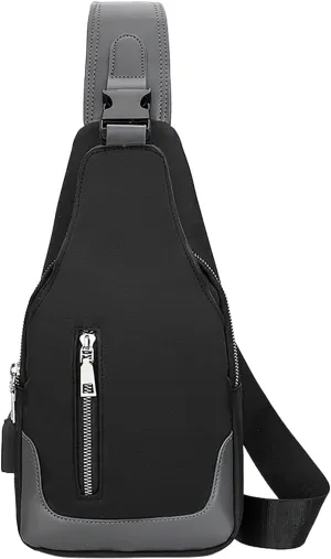 Waterproof Backpack for Men Women Women's Crossbody Travel Purses Built In Wallet Stylish Versatile Bag(Black)