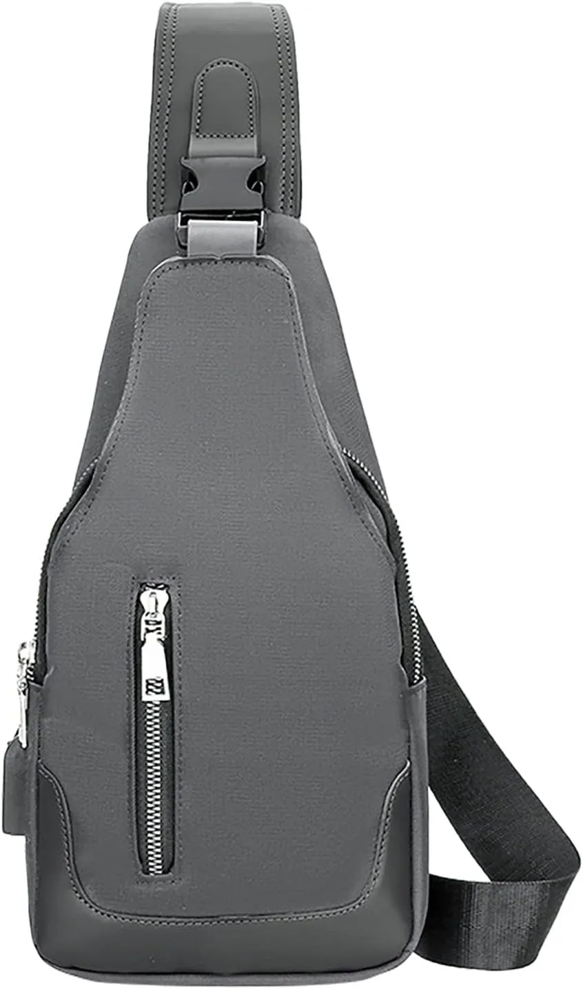 Waterproof Backpack for Men Women Women's Crossbody Travel Purses Built In Wallet Stylish Versatile Bag(Grey)