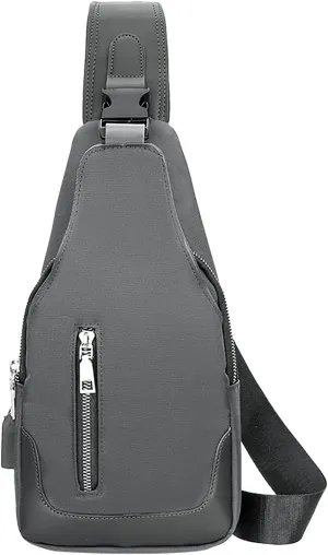 Waterproof Backpack for Men Women Women's Crossbody Travel Purses Built In Wallet Stylish Versatile Bag(Grey)