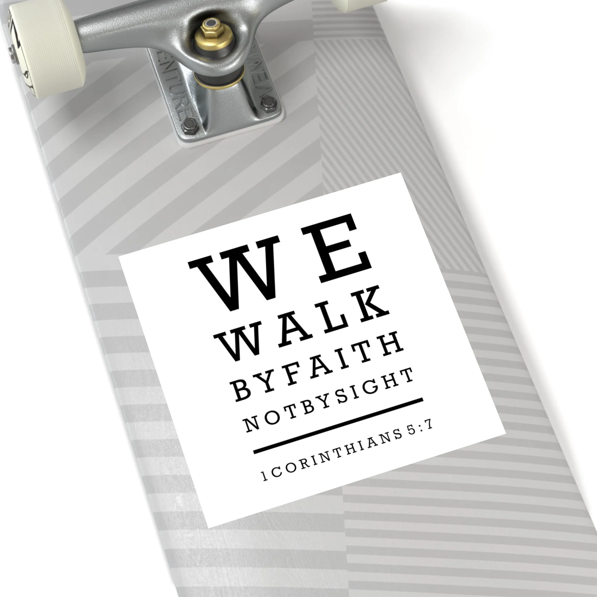 We Walk By Faith Sticker (Indoor\Outdoor)