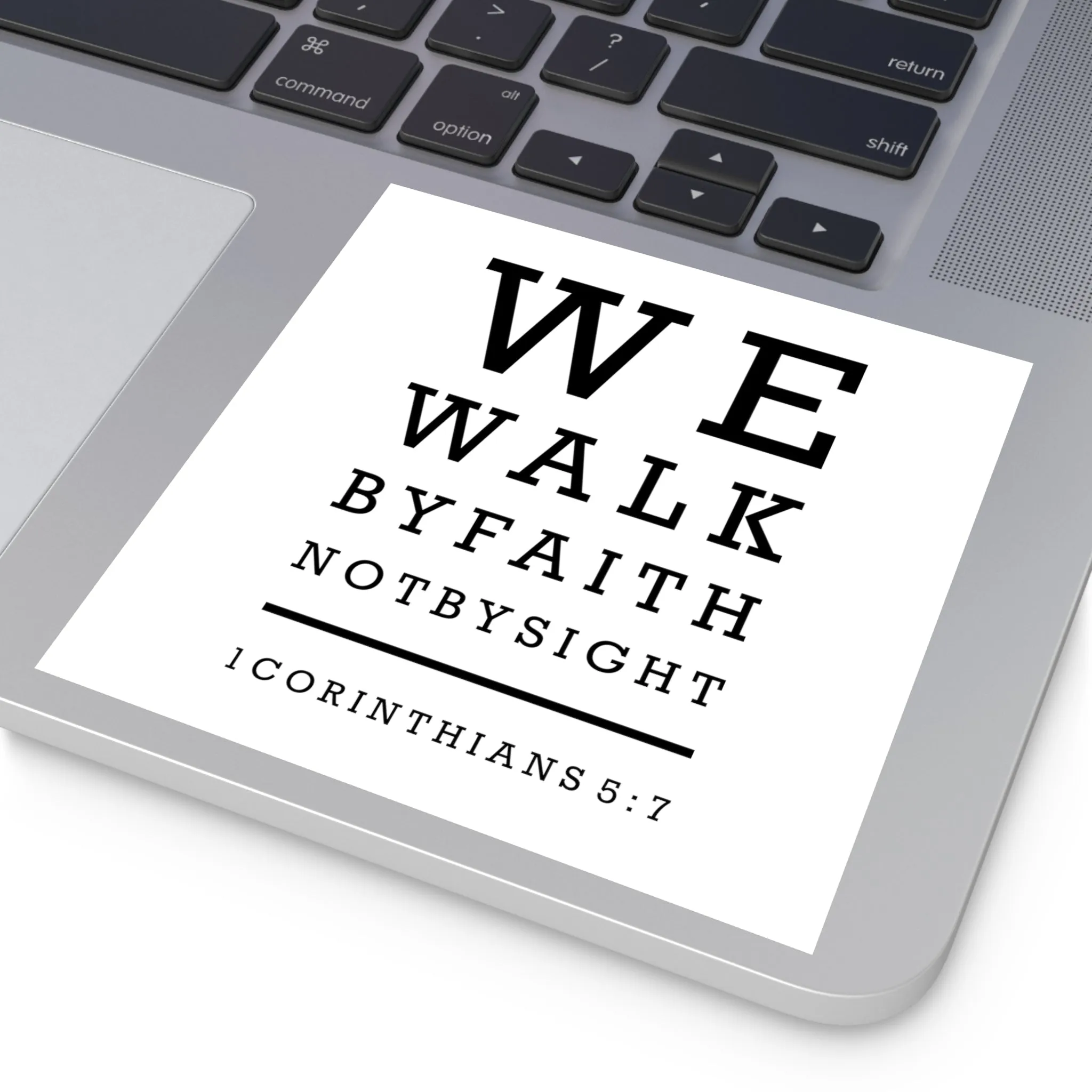 We Walk By Faith Sticker (Indoor\Outdoor)