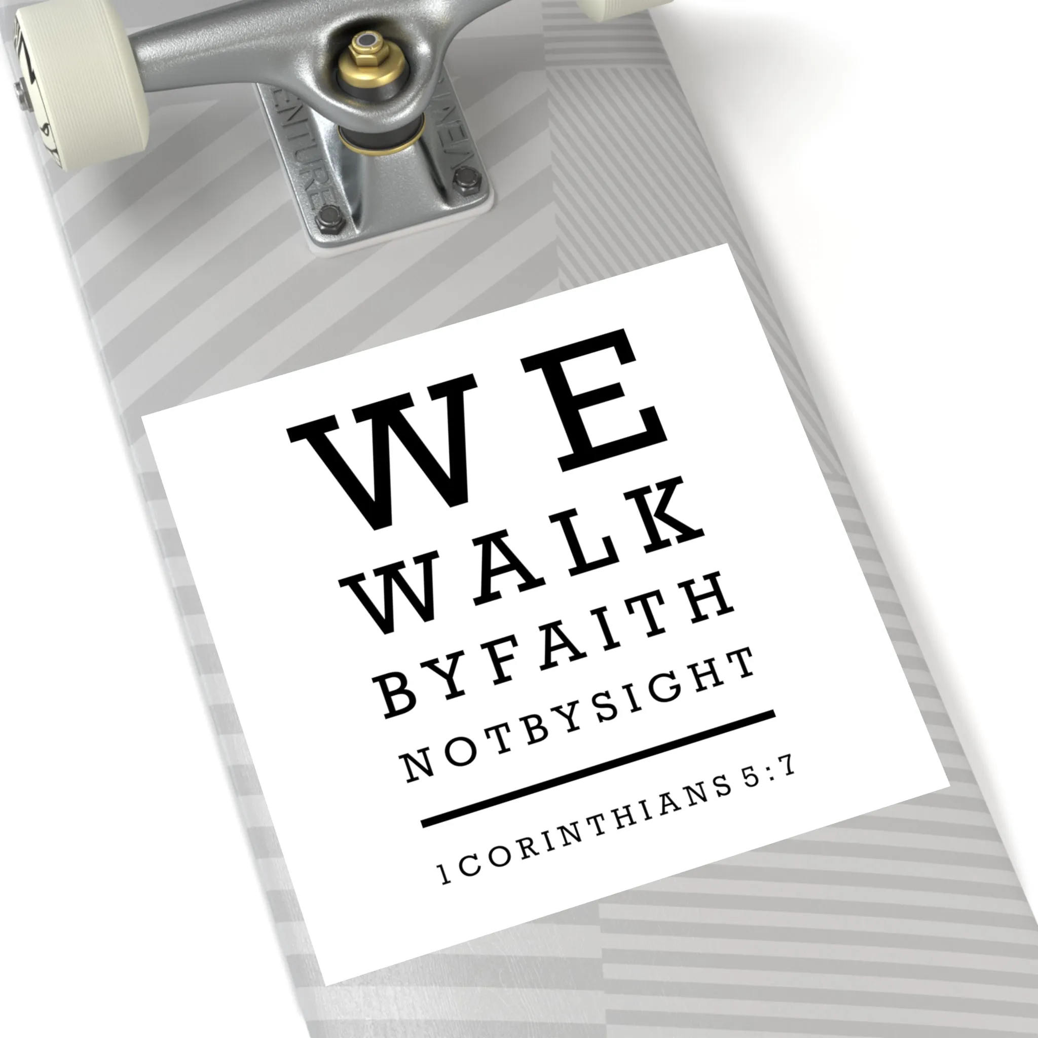 We Walk By Faith Sticker (Indoor\Outdoor)