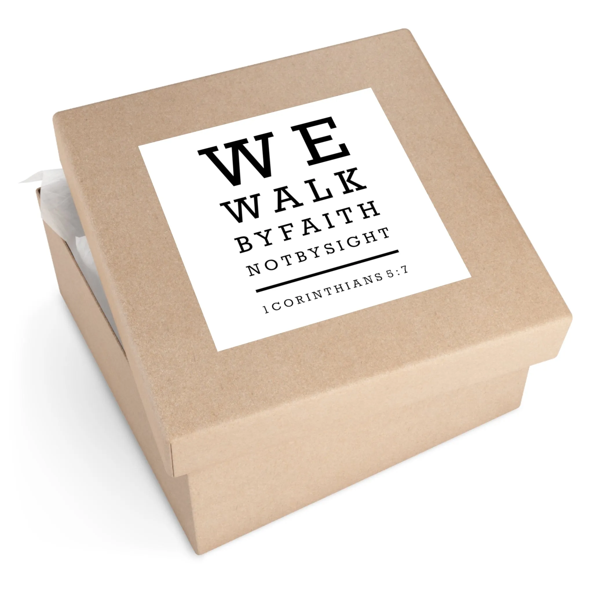 We Walk By Faith Sticker (Indoor\Outdoor)