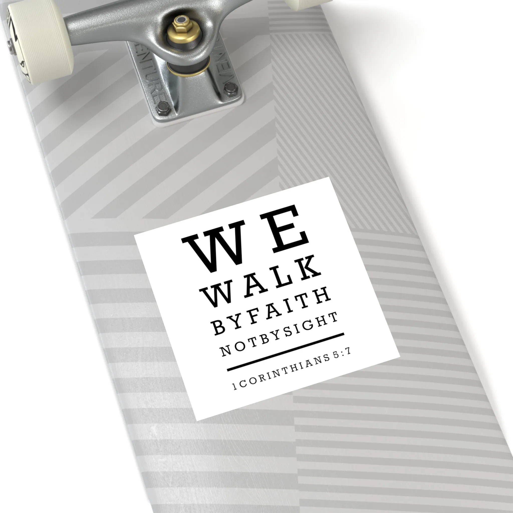 We Walk By Faith Sticker (Indoor\Outdoor)