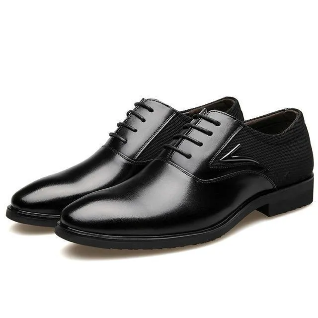 West Louis Business Flat Super Fiber Leather Shoes