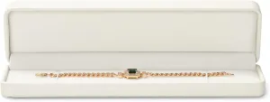 White PU Leather Jewelry Gift Box for Necklace Long Chain Jewelry Necklace Long Chain Gift Box