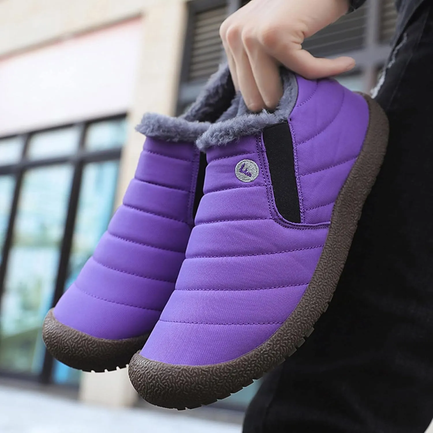 Winter Boots for Women Fashion Women's Winter Boots Waterproof Mid Calf Womens Winter Booties Slippers Womens Mid-Calf Snow Boots Warm Furry Boots Anti-Slip Winter Boots Winter Boot for Women 2023