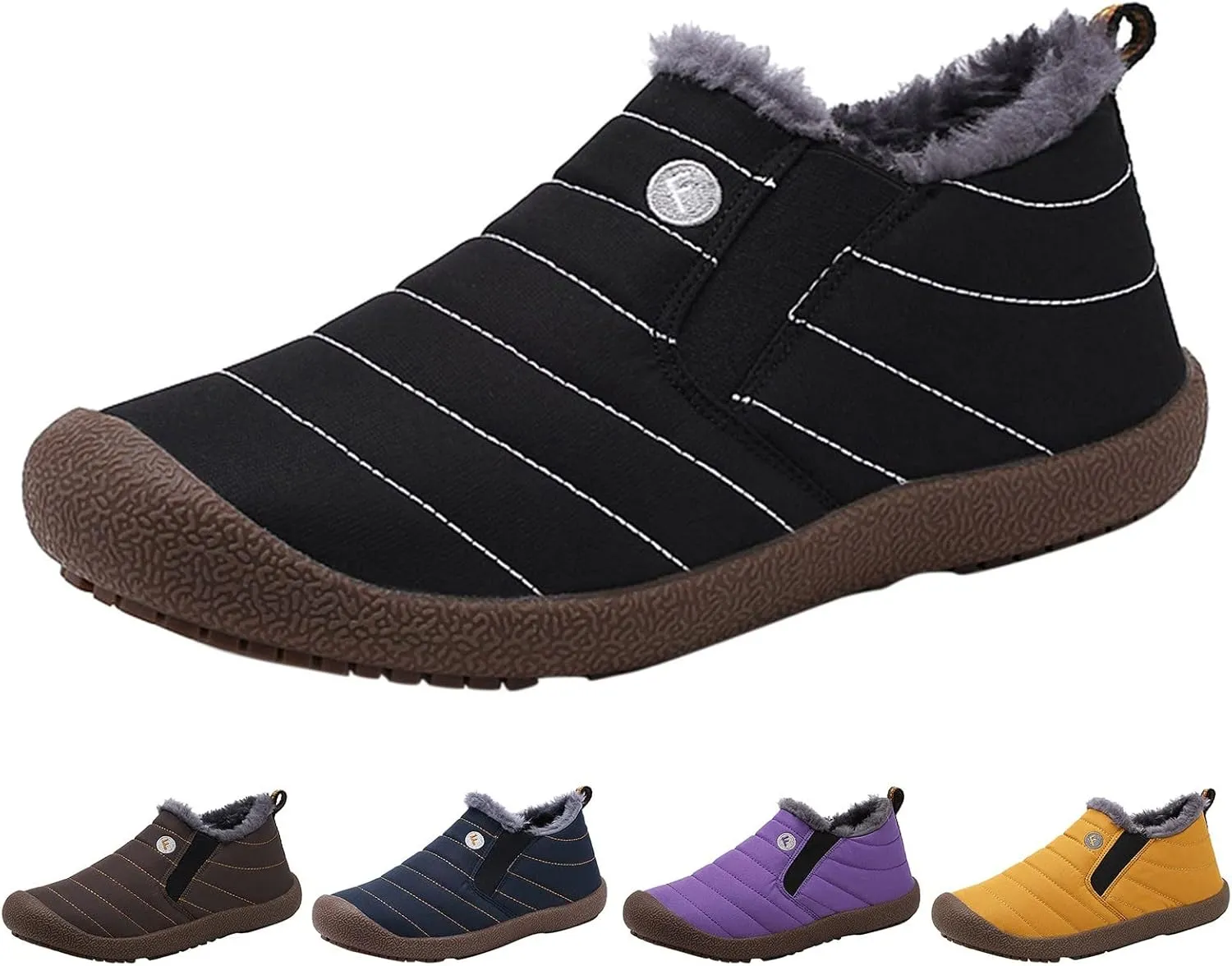 Winter Boots for Women Fashion Women's Winter Boots Waterproof Mid Calf Womens Winter Booties Slippers Womens Mid-Calf Snow Boots Warm Furry Boots Anti-Slip Winter Boots Winter Boot for Women 2023