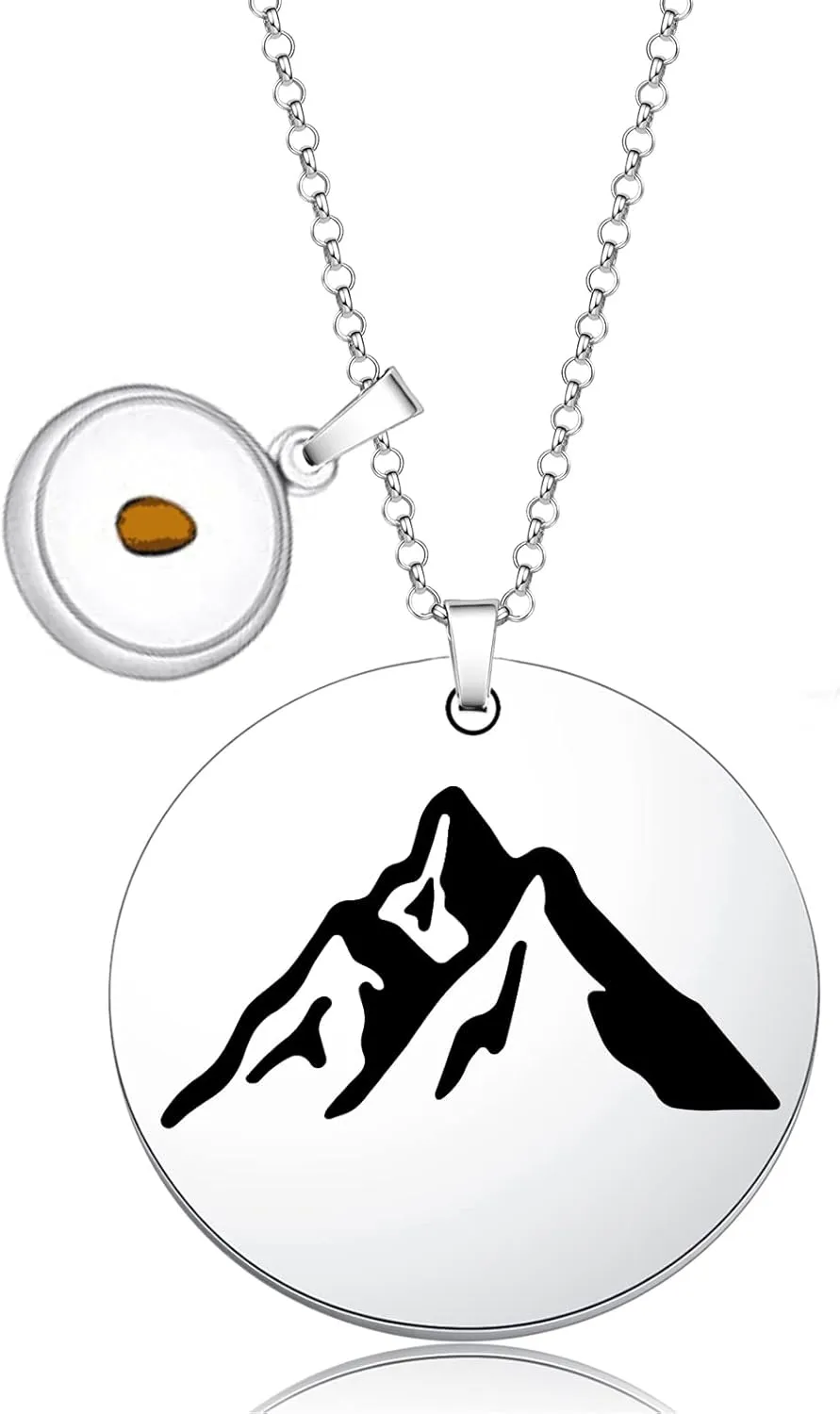 WKXZMTR Christian Jewelry Mustard Seed Charm Necklace Religious Inspirational Jewelry Christian Gift Faith Move Mountains Necklace