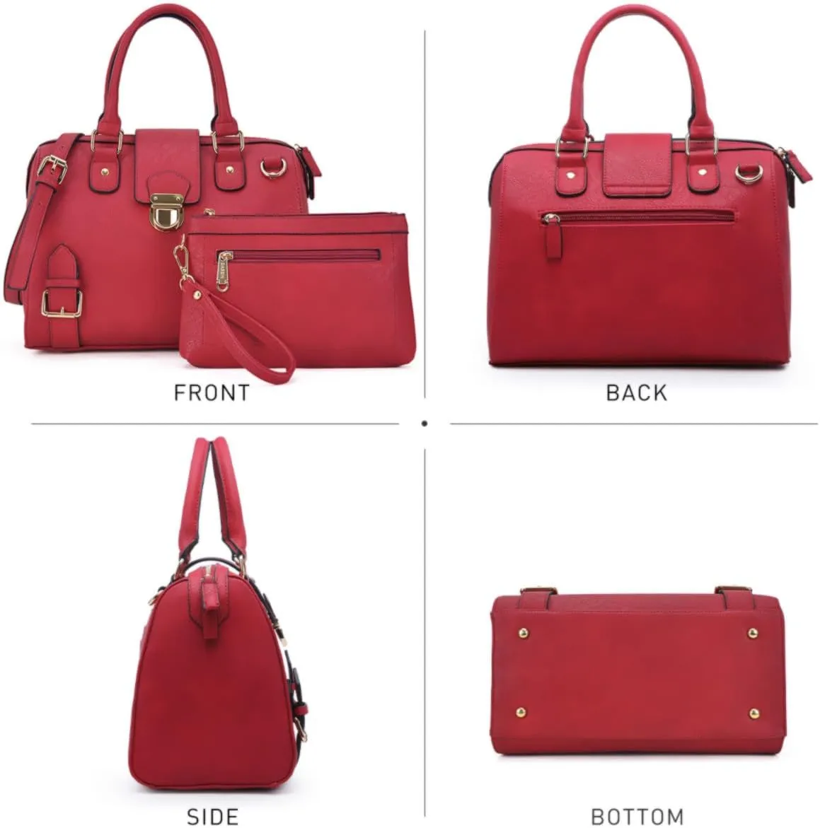 Women Barrel Handbags Purses Satchel Bags Top Handle Shoulder Bags Vegan Leather Work Bag (Crocodile Purple   Clutch)