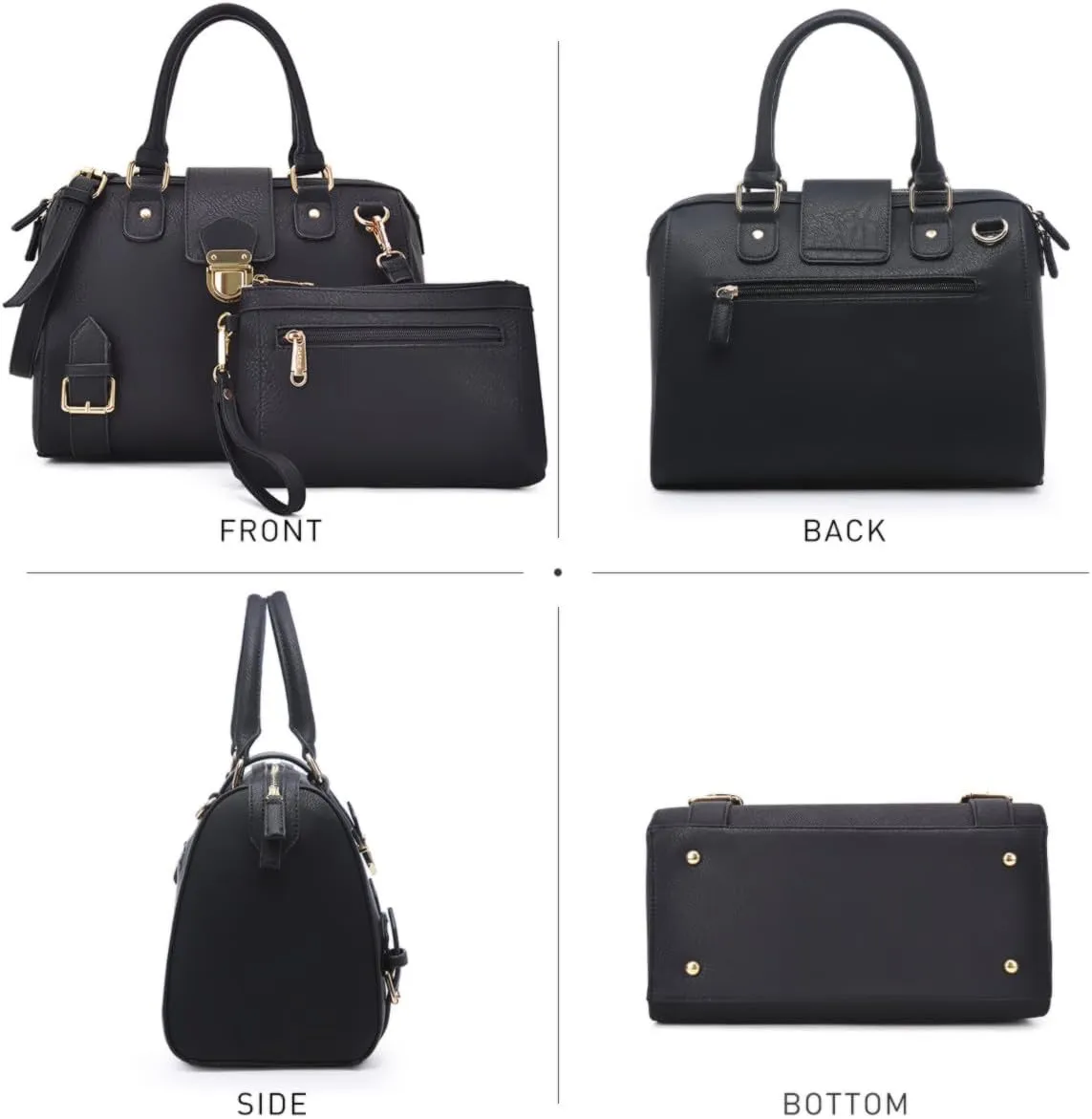 Women Barrel Handbags Purses Satchel Bags Top Handle Shoulder Bags Vegan Leather Work Bag (Crocodile Purple   Clutch)