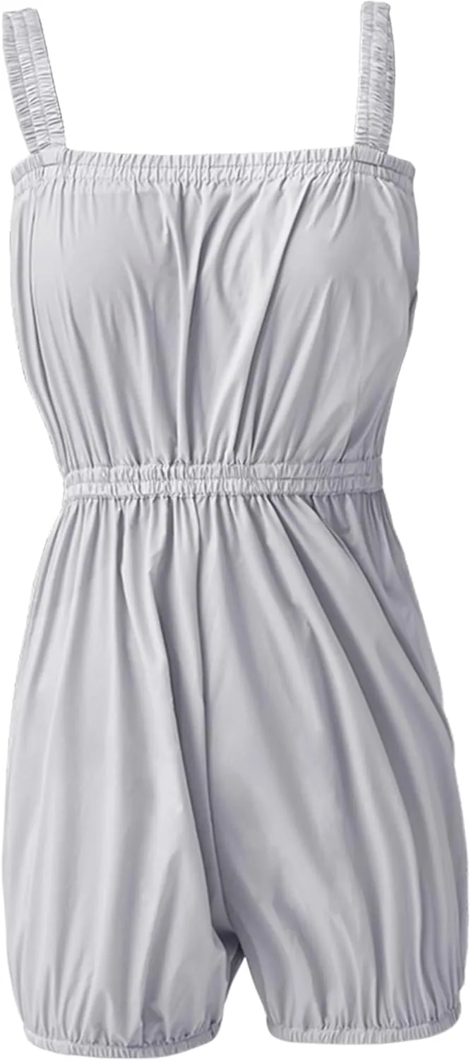 Women Girls Lightweight Warm Up Rompers