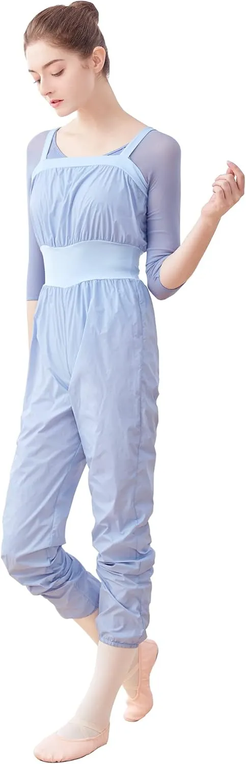 Women Girls Lightweight Warm Up Rompers