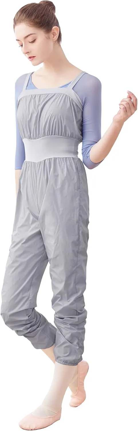 Women Girls Lightweight Warm Up Rompers