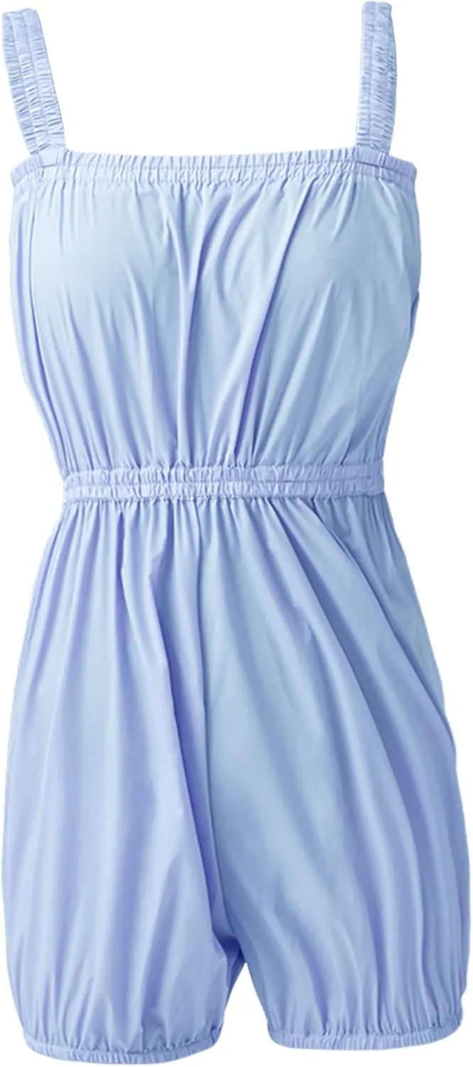 Women Girls Lightweight Warm Up Rompers