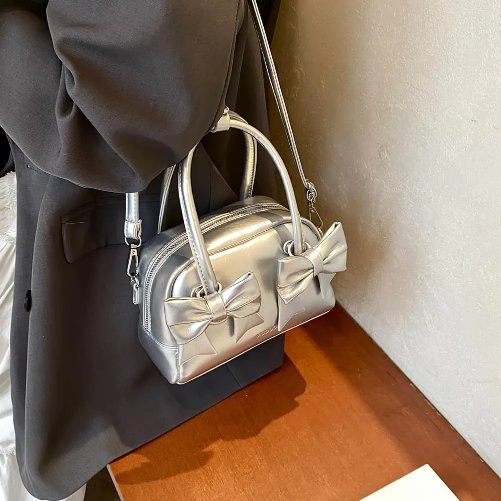 Women PU Trendy Shoulder Handbag Adjustable Strap Stylish Crossbody Bag Solid Color Stylish Messenger Bags for Outd