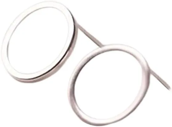 Women 'S Popular Silver Jewelry Hollow Geometric Ring Earrings Simple Perality Ear Jewelry Men Earrings Couple