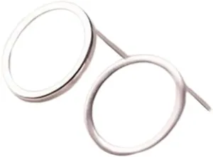 Women 'S Popular Silver Jewelry Hollow Geometric Ring Earrings Simple Perality Ear Jewelry Men Earrings Couple