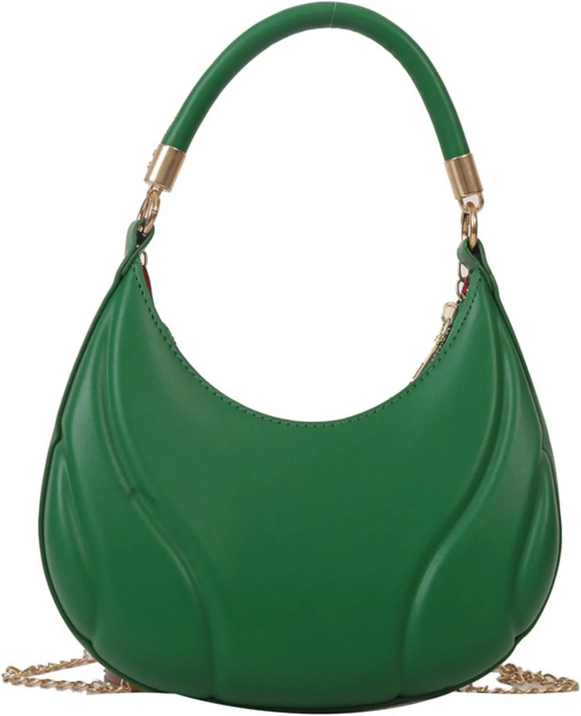 Women Shoulder Bag Fashion New Pattern Solid Color Retro Practical Large Capacity Zipper Messenger Bag (Green, One Size)