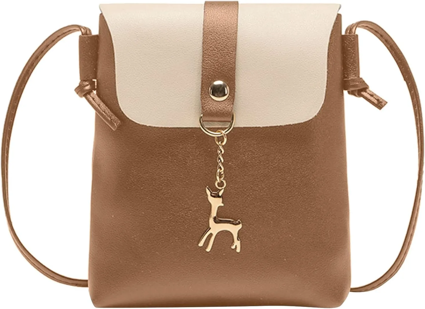 Women Shoulder Bag Fashionable Deer Decoration New Pattern Practical Strap Messenger Bag Shoulder Bags (Brown, One Size)