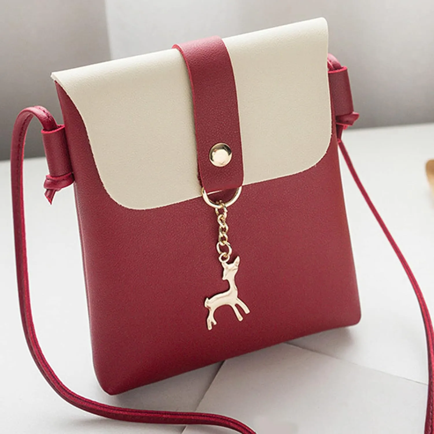 Women Shoulder Bag Fashionable Deer Decoration New Pattern Practical Strap Messenger Bag Shoulder Bags (RD1, One Size)