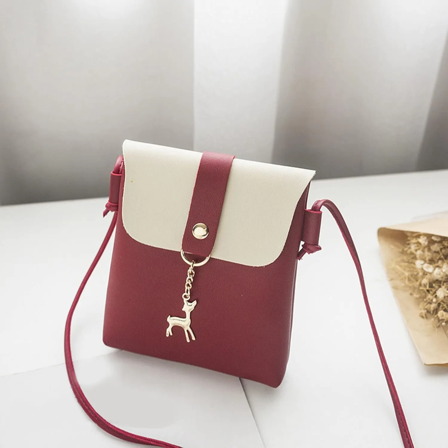 Women Shoulder Bag Fashionable Deer Decoration New Pattern Practical Strap Messenger Bag Shoulder Bags (RD1, One Size)
