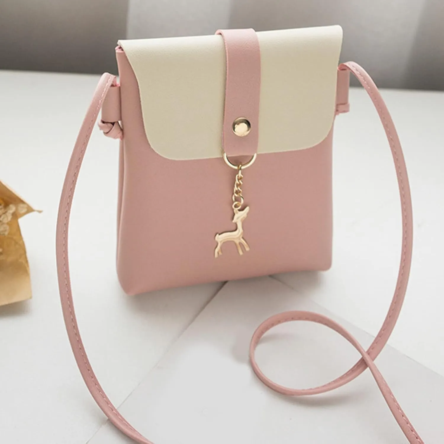 Women Shoulder Bag Fashionable Deer Decoration New Pattern Practical Strap Messenger Bag Shoulder Bags (RD2, One Size)