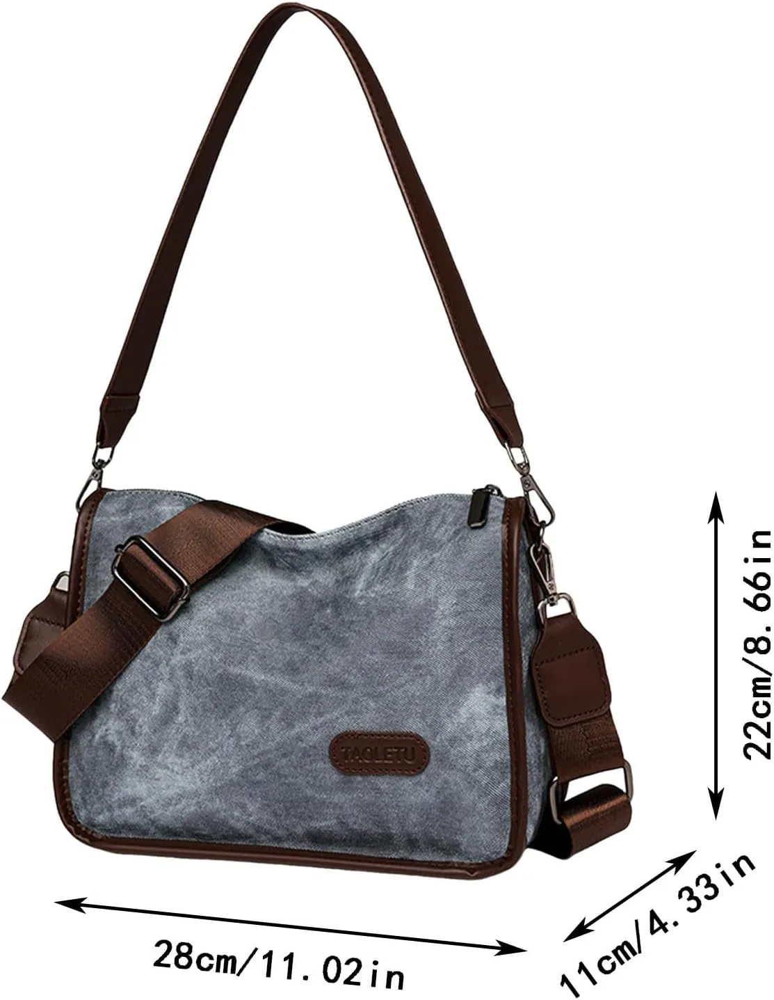 Women Shoulder Bag Fashionable New Pattern Simple Solid Color Retro Large Capacity Practical Casual (Khaki, One Size)