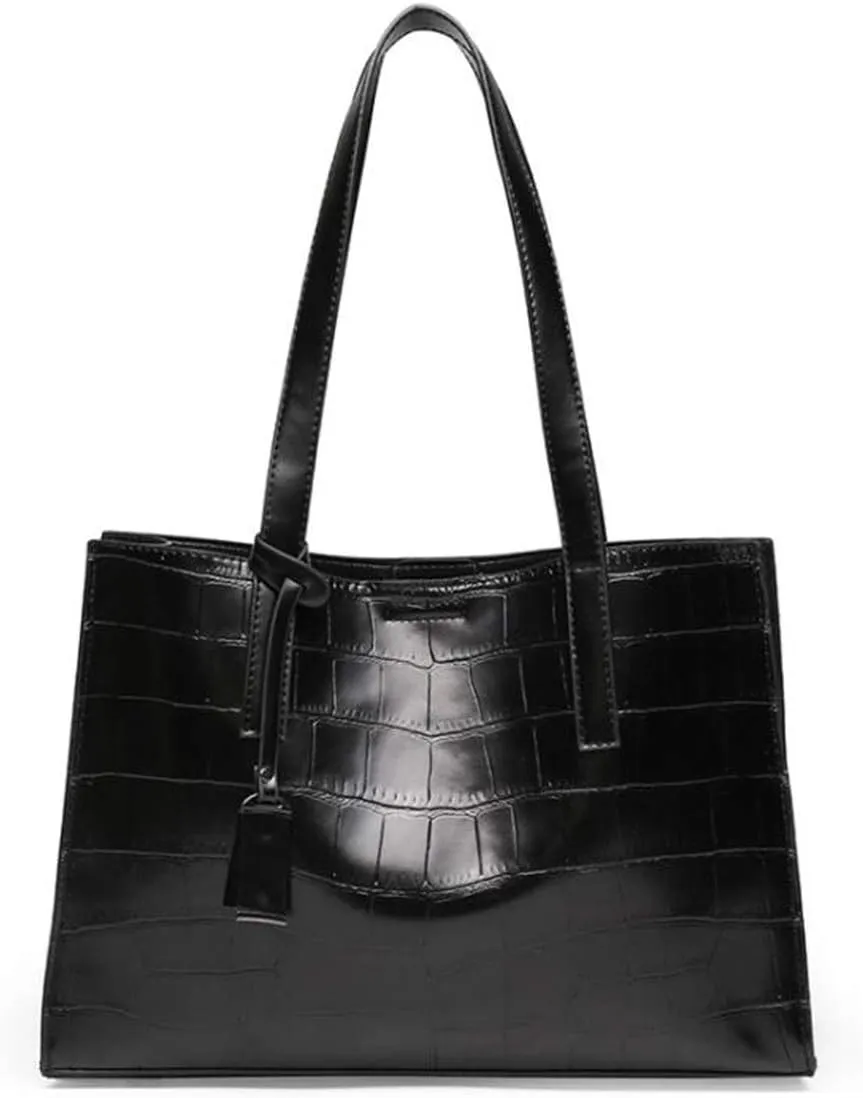 Women Synthetic PU Leather Tote Satchel Crossbody Hobo Handbags Shoulder Messenger Bag Elegant Work Gift