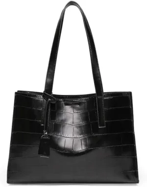 Women Synthetic PU Leather Tote Satchel Crossbody Hobo Handbags Shoulder Messenger Bag Elegant Work Gift