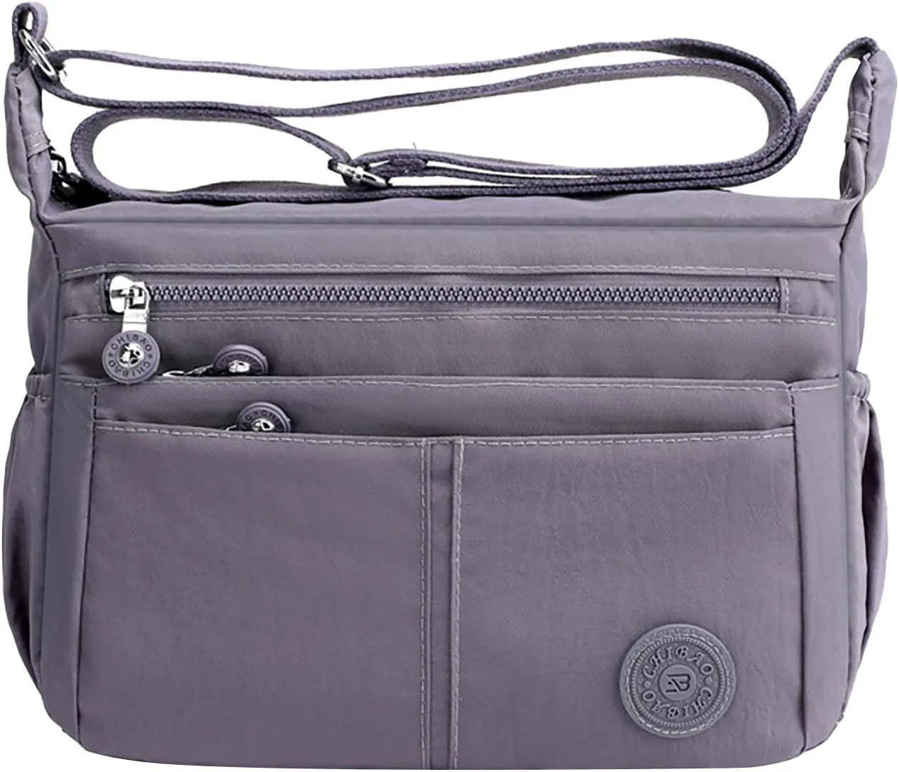 Women's Anti Theft Shoulder Bags Waterproof Nylon Crossbody Bags for Woman Trendy Cute Purse for Women Trendy(Grey)