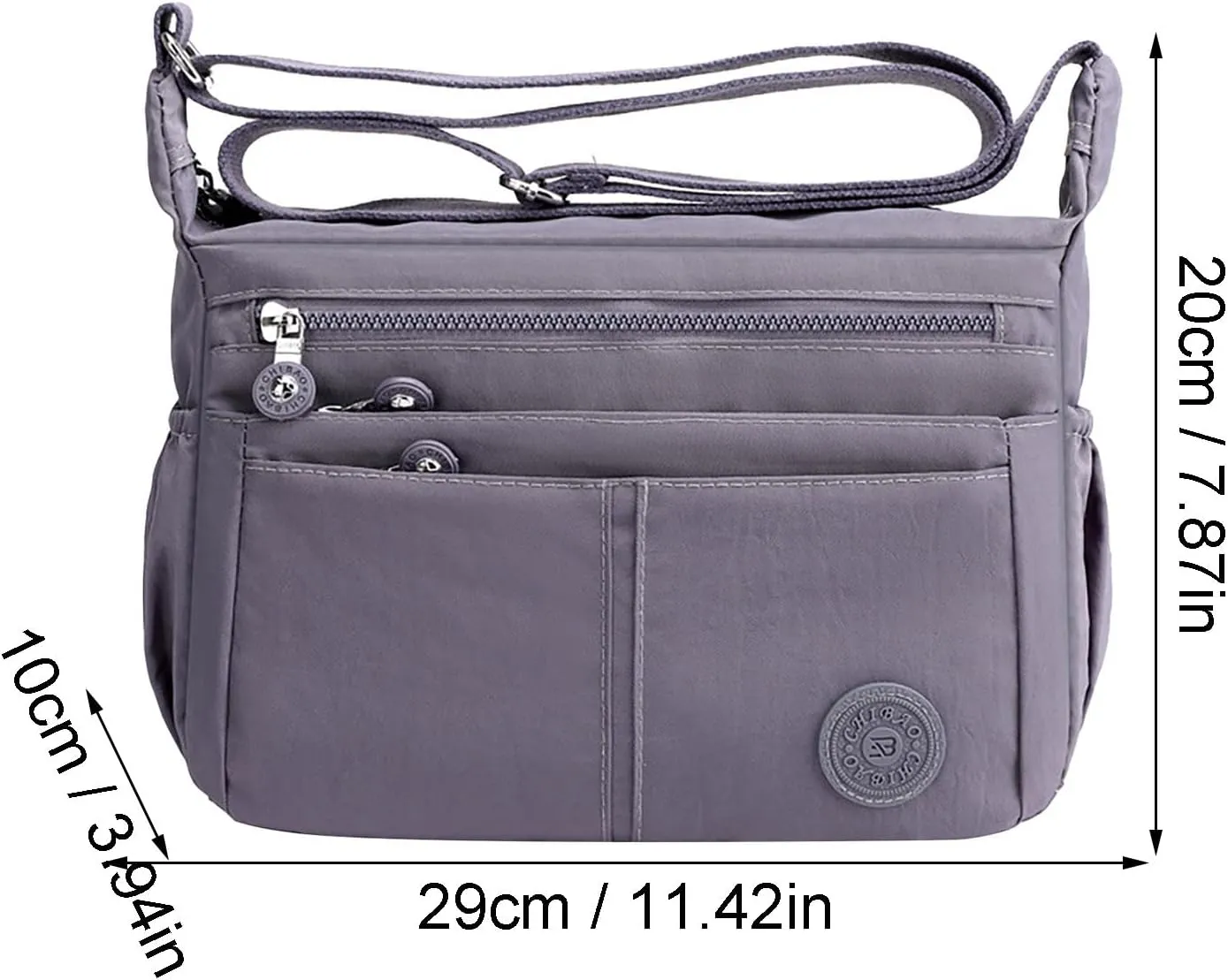Women's Anti Theft Shoulder Bags Waterproof Nylon Crossbody Bags for Woman Trendy Cute Purse for Women Trendy(Red)