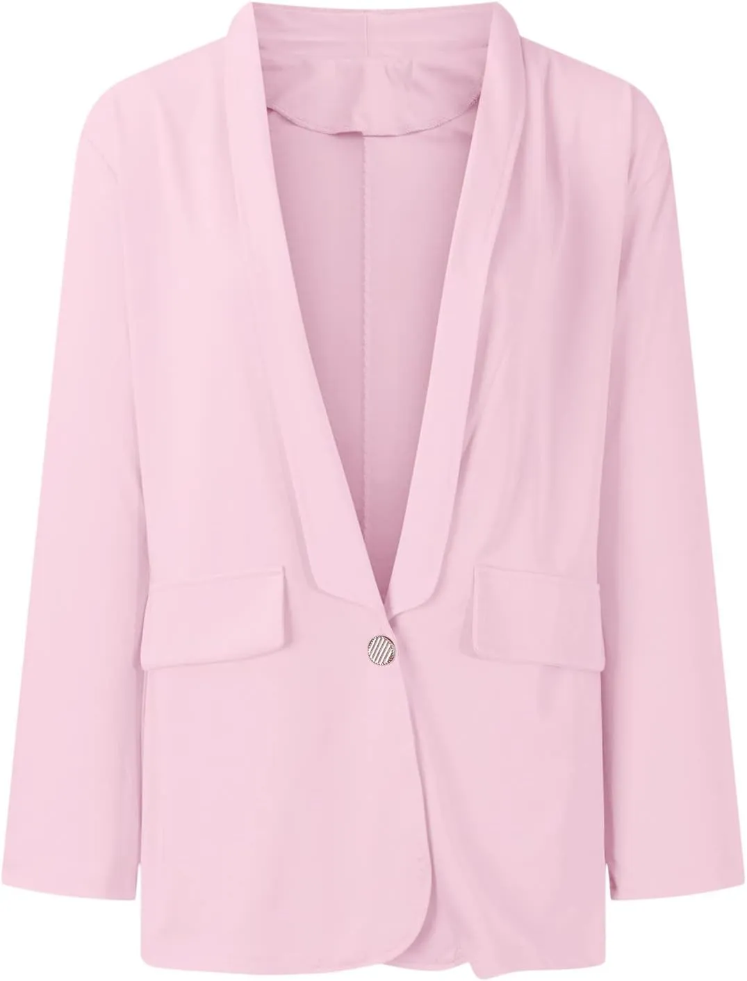 Womens Casual Light Weight Thin Jacket Slim Coat Long Sleeve Blazer Office Trench Coat Cardigan for Women