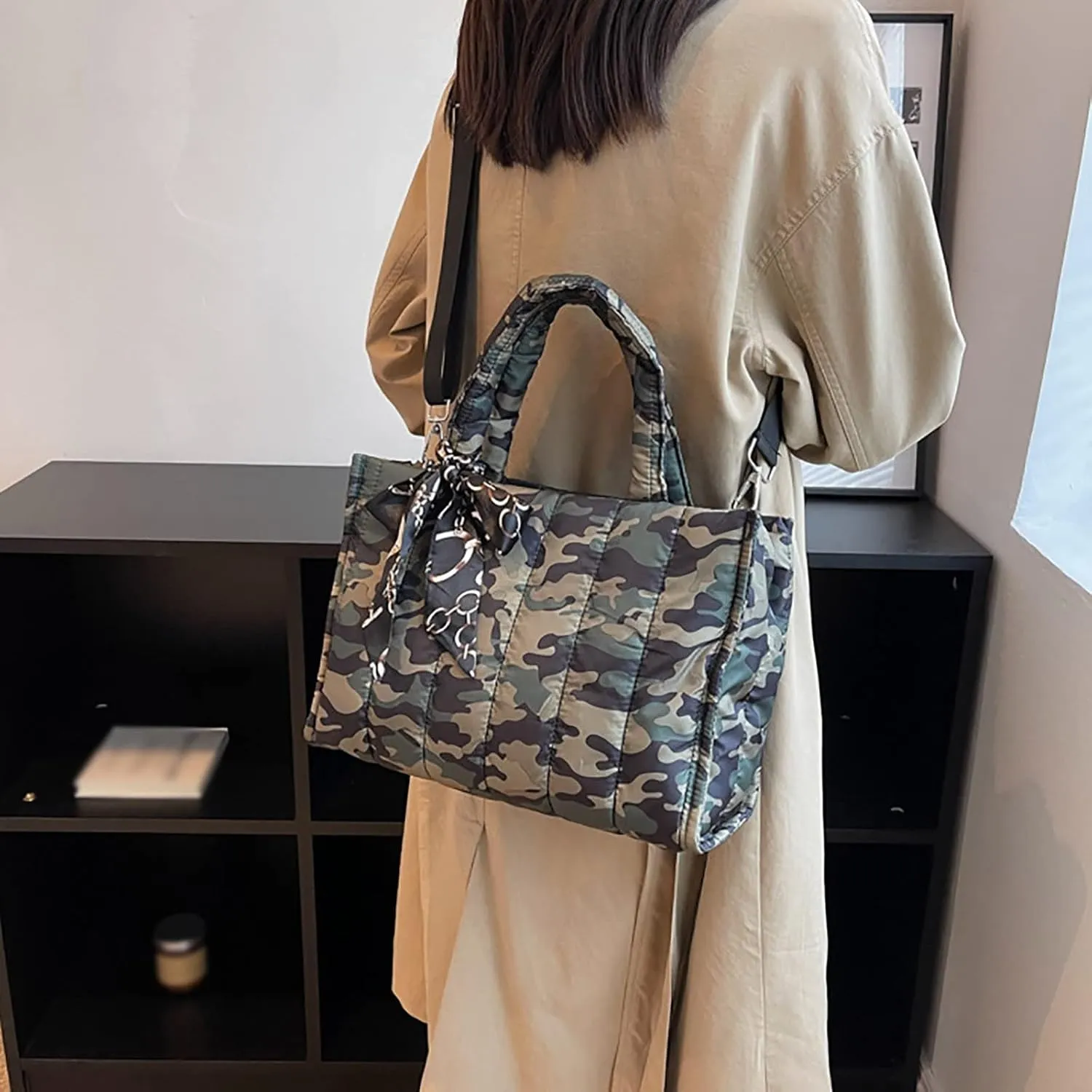 Women's Classic Satchel Bags Genuine Leather Crossbody Bags for Women Trendy Waterproof Cross Body Bag(B)