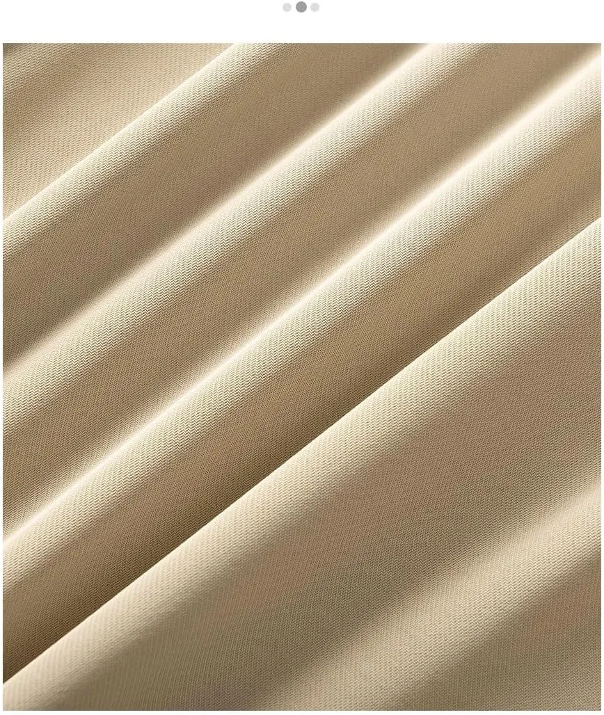 Women's Lightweight Pleated A-Line Skirt  Summer 2025 High-Waisted, Breathable, Elegant Flared Midi Skirt(Light Khaki,28)