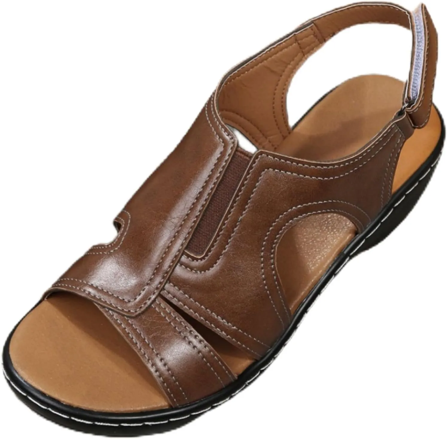 Women's Low Wedge Sandals Ankle Strap Heel Sandal Open Toe Wide Dress Summer Comfortable Shoes