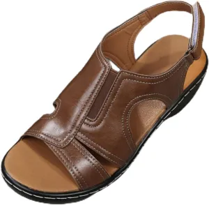 Women's Low Wedge Sandals Ankle Strap Heel Sandal Open Toe Wide Dress Summer Comfortable Shoes