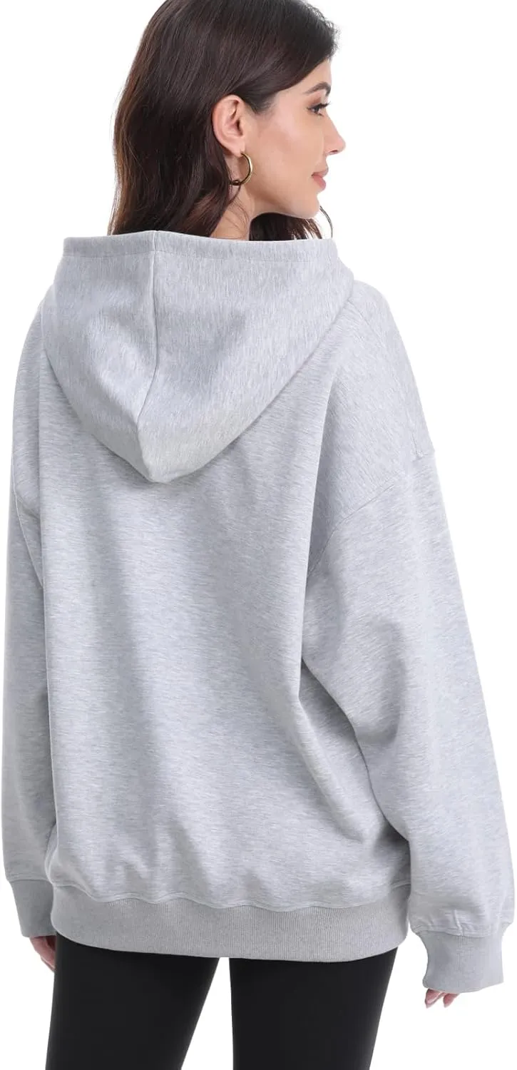 Women's Oversized Hooded Sweatshirt Long Sleeve Sweaters Pullover Fall Outfits with Pocket