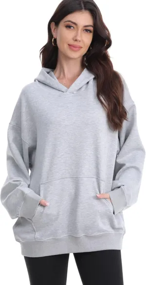 Women's Oversized Hooded Sweatshirt Long Sleeve Sweaters Pullover Fall Outfits with Pocket