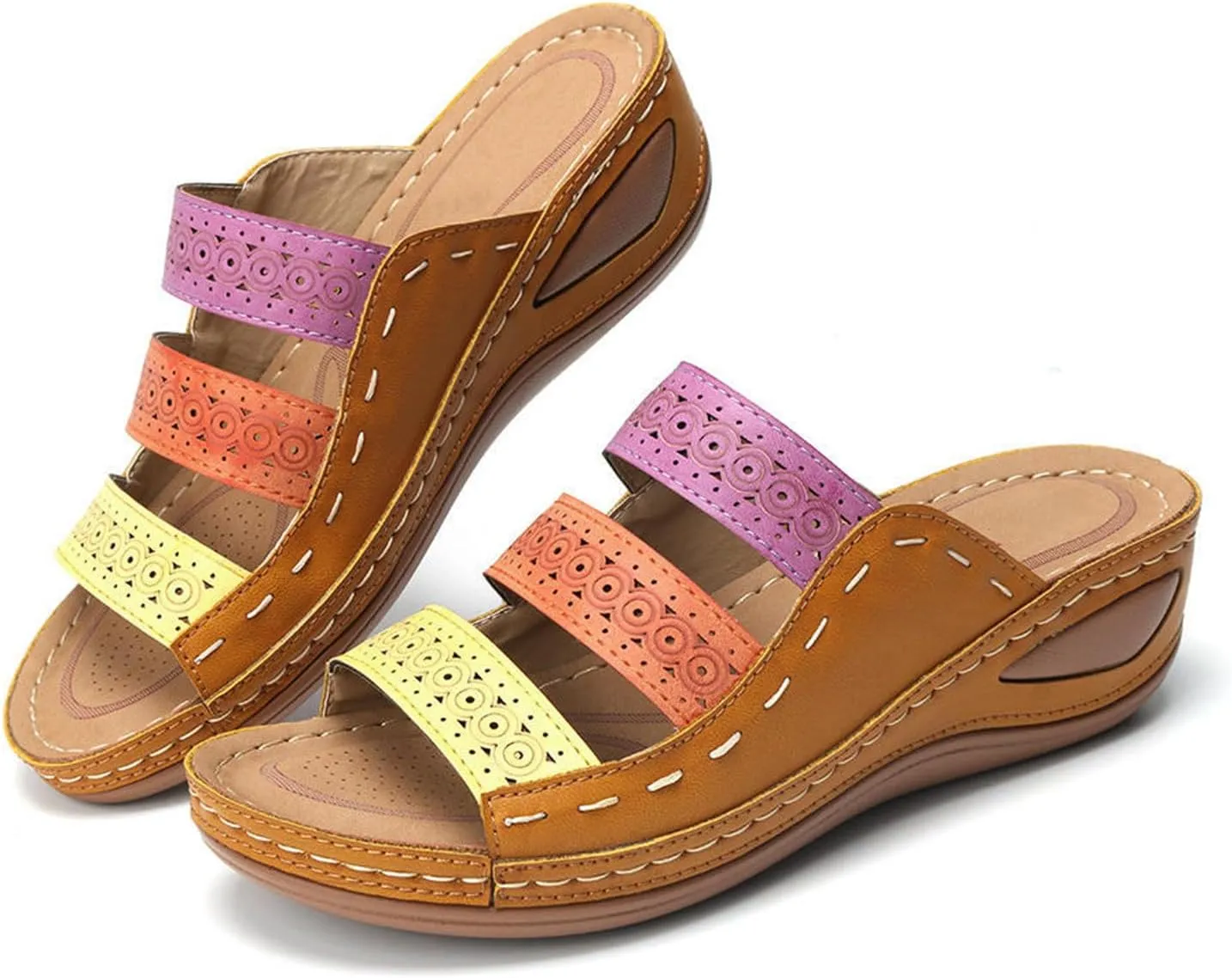 Women's Sandals Comfortable Cute Orthopedic Slippers Arch Support Flip Flops Soft Dressy Summer Beach Orthotic Slides 20234
