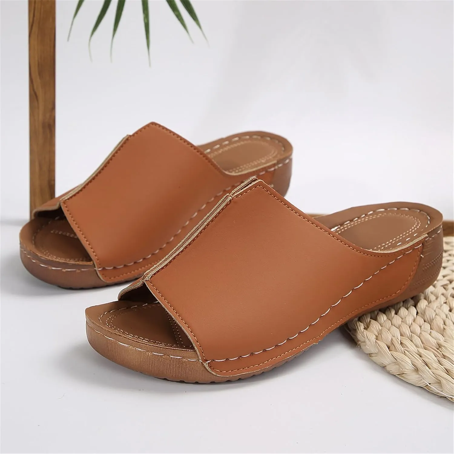 Womens Sandals Comfortable Support Orthotic Slides Orthopedic Slippers Dressy Summer Walking Flip Flops Beach Shoes 2024