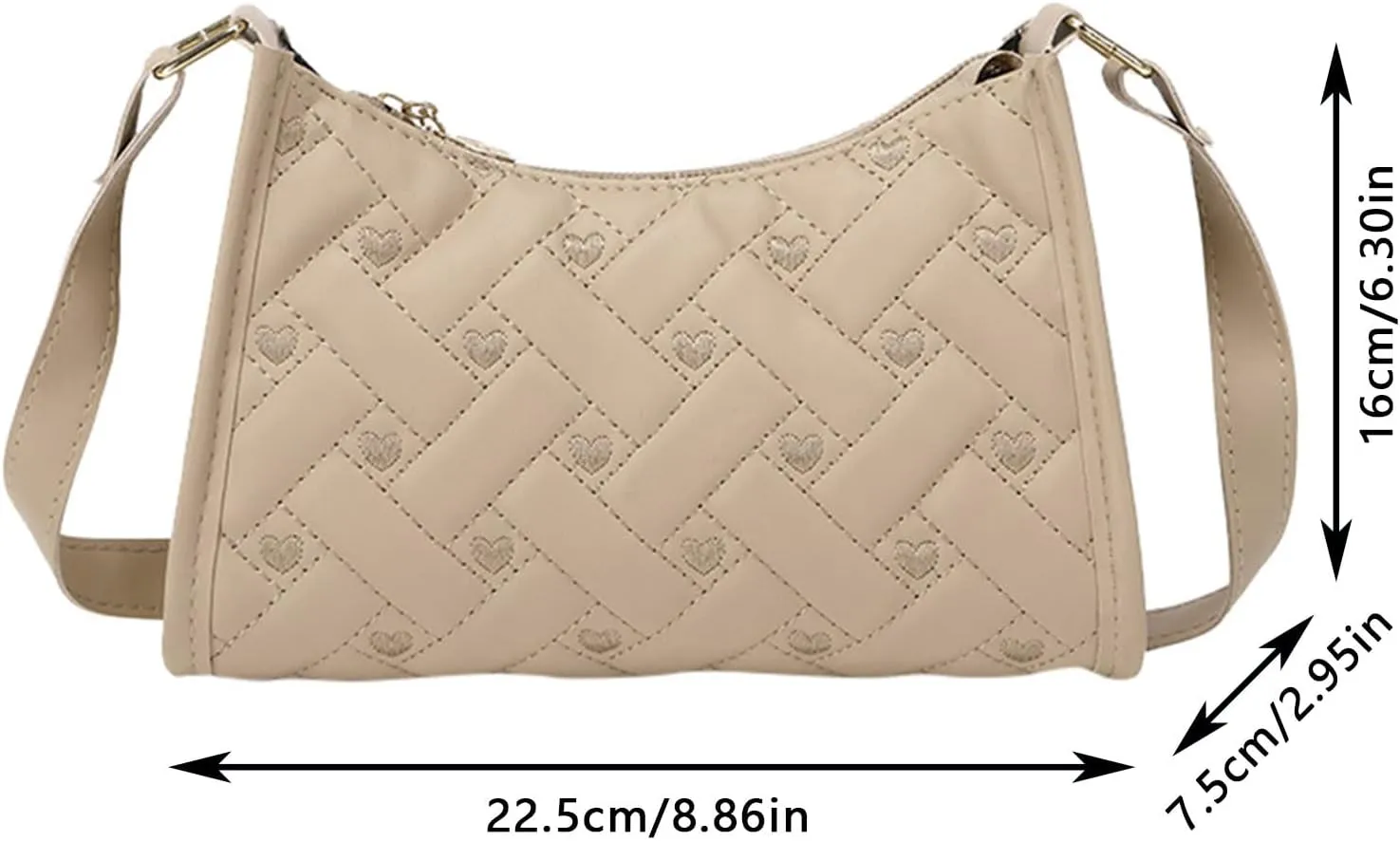 Womens Shoulder Shopping Handbags Waterproof Nylon Crossbody Bags for Woman Trendy Cute Purse for Women Trendy(Brown)