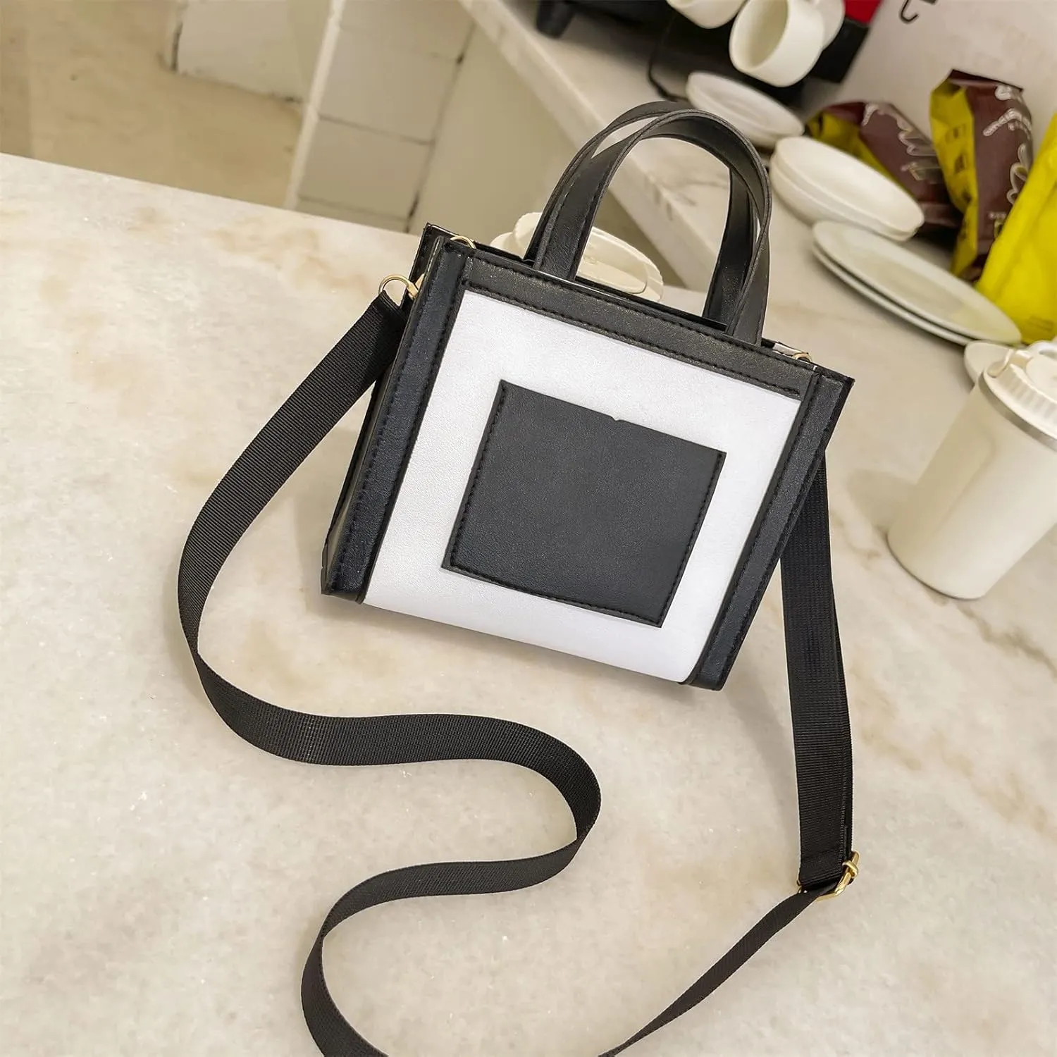 Womens Shoulder Shopping Handbags Women's Shoulder Bags Tote Satchel Hobo Carry Options for Work and Daily Use(White)