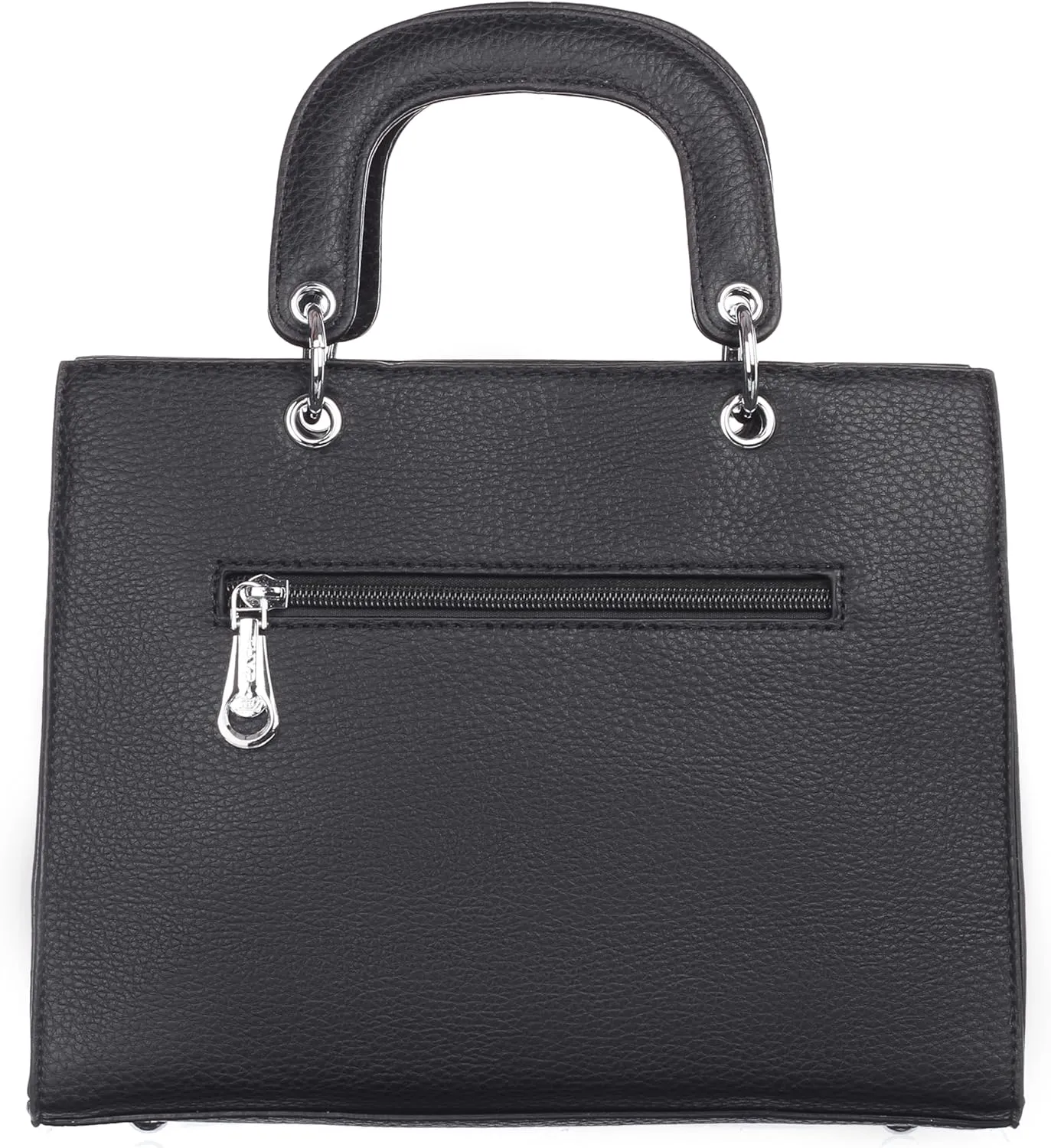Women's Structured Tote Bag  Elegant Top Handle Satchel with Lock Closure & Adjustable Strap