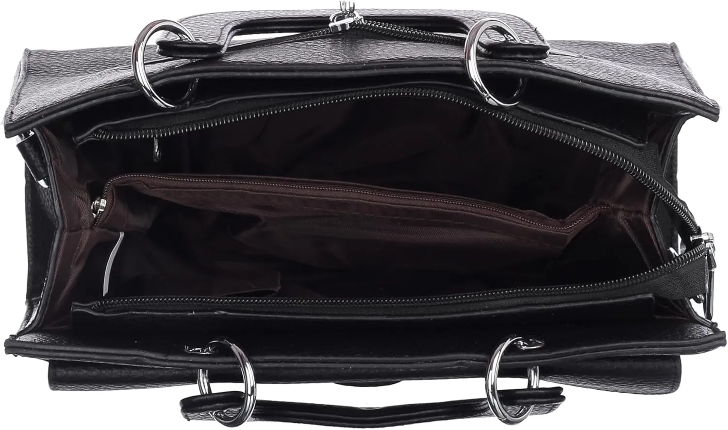 Women's Structured Tote Bag  Elegant Top Handle Satchel with Lock Closure & Adjustable Strap