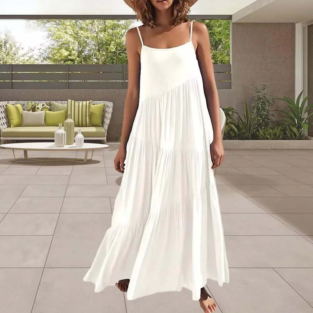 Womens Summer Dresses Spaghetti Strap Maxi Dresses for Women Boho Dress Sun Dresses for Women 2025
