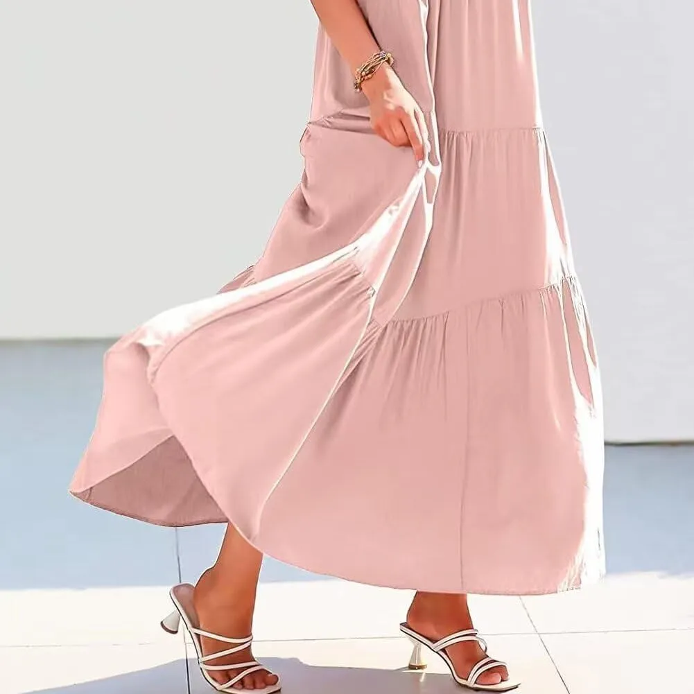 Womens Summer Dresses Spaghetti Strap Maxi Dresses for Women Boho Dress Sun Dresses for Women 2025