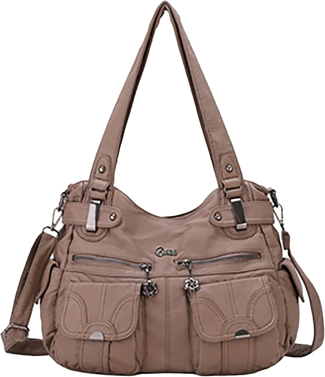 Women's Trendy Purses Vegan Leather Hobo Handbags Casual Nylon Purses Handbags Crossbody Bags Womens Crochet Bag(A)