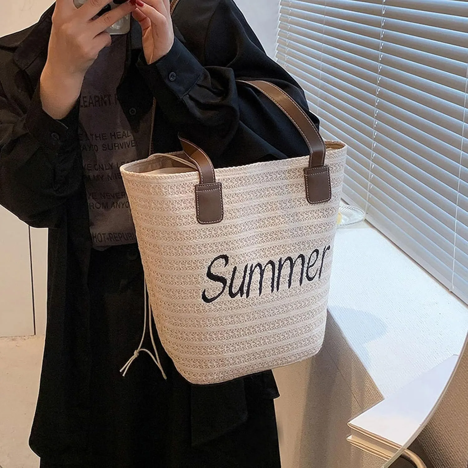 Women's Trendy Purses Vegan Leather Hobo Handbags Fashion Canvas Hippie Crossbody Bags Trendy Clutch Saddle Bag(White)